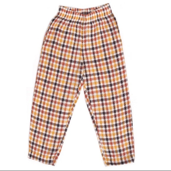 Beaton Linen Pants - Beaton Linen Court pants in harvest plaid NWT